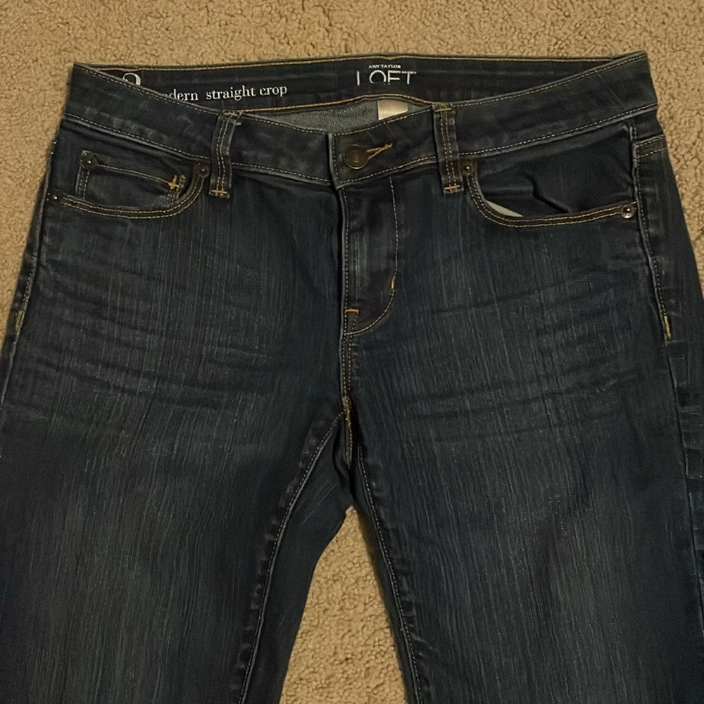 Ann Taylor Loft size 2 modern straight crop